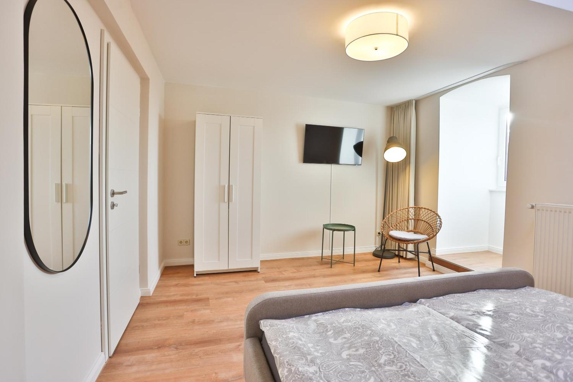 Apartments Am Bahnhof 施特拉尔松德 客房 照片
