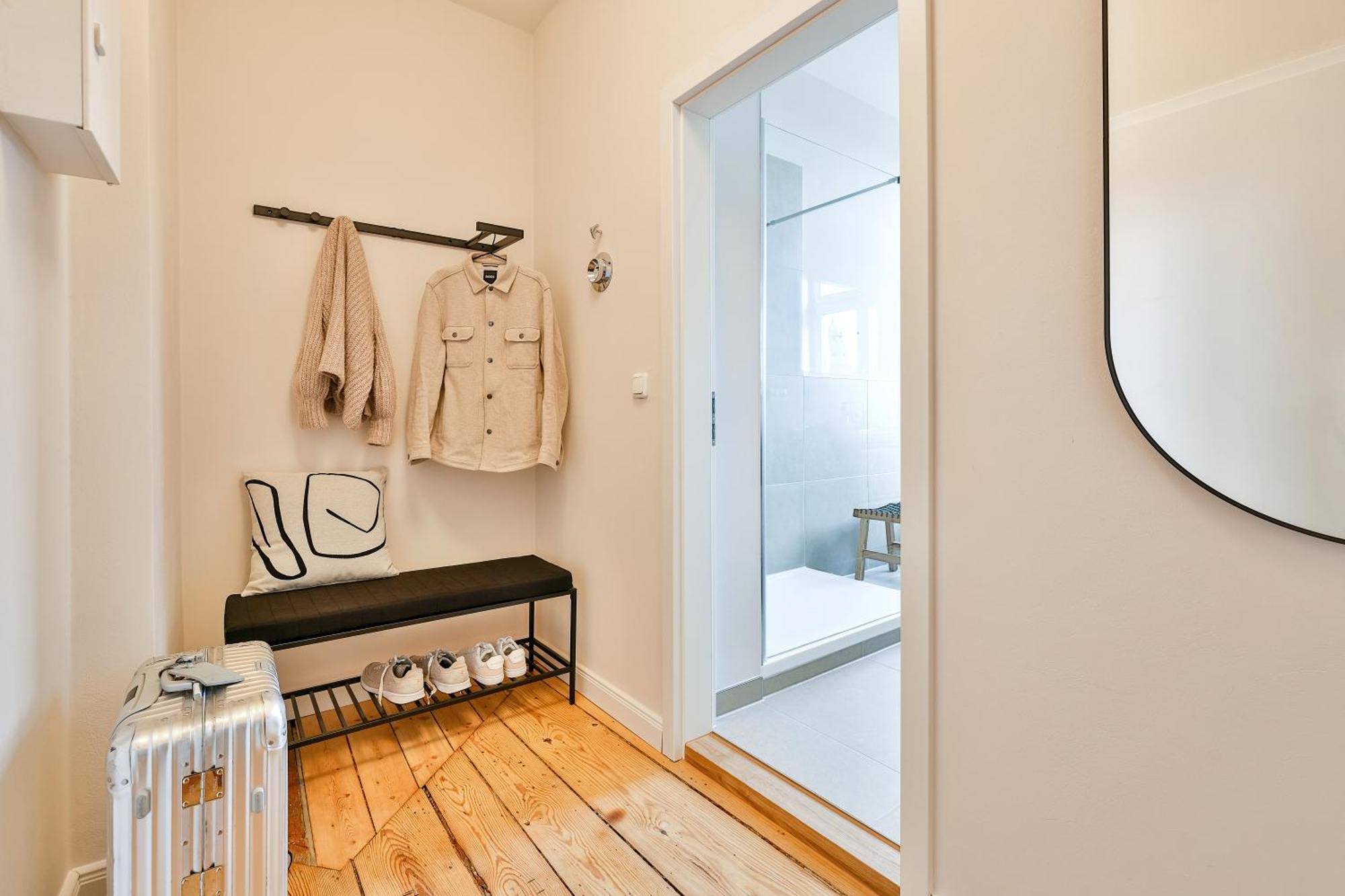 Apartments Am Bahnhof 施特拉尔松德 客房 照片